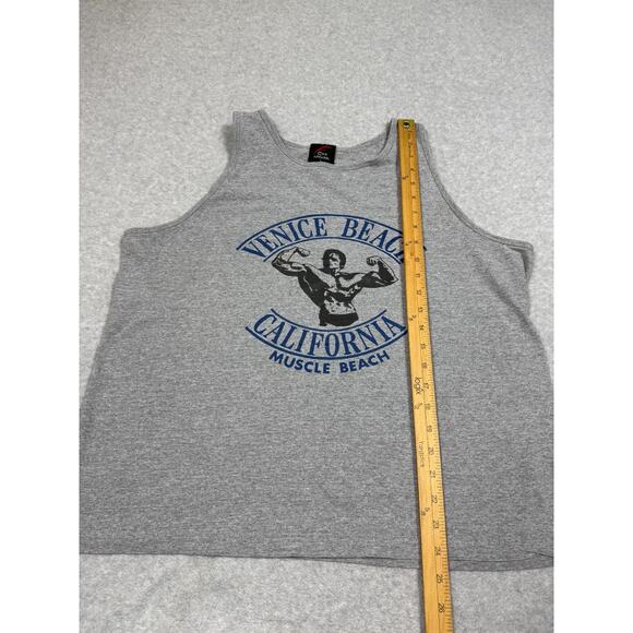 CH Apparel Mens Size L Venice Beach California Muscle Beach Gray Tank Top - Picture 6 of 6